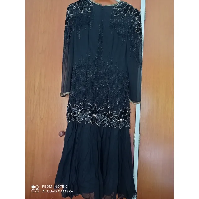 Vestido De Fiesta Negro, Usado, Excelente Estado. Talla M