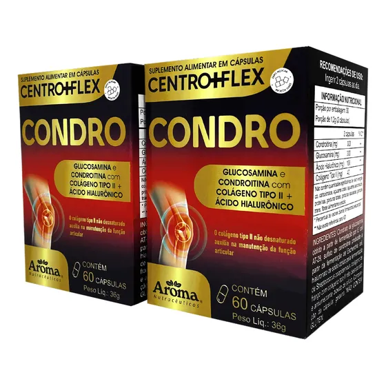 Kit 2x Condro Colágeno Ii Glucosamina Condroitina 120caps