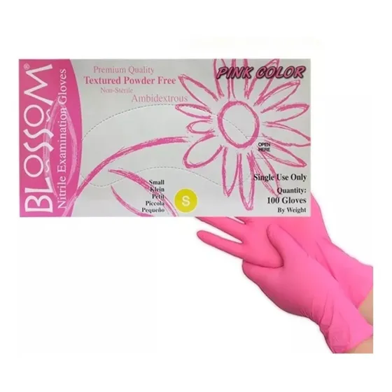 Guantes De Nitrilo Rosado