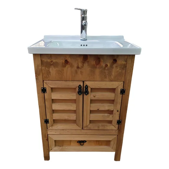 Vanitorio Rustico 61x47x83 Altura  Completo Llave Desagüe Si