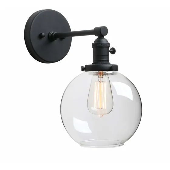 Phansthy Industrial Wall Sconce Lampara Pared 1 Luz 7,87