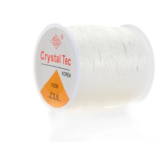 Fio Elástico De Silicone P/ Pulseiras - 0.8mm - 100m