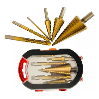 6 Brocas Escalonadas Sierra Titanio Acero Hss 4-12/20/32mm 6 Brocas Escalonadas Sierra Titanio Acero Hss 4-12/20/32mm