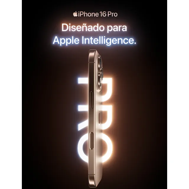 apple iphone 16 pro (128 gb) - titanio negro - excelente (reacondicionado) (128gb) iphone16