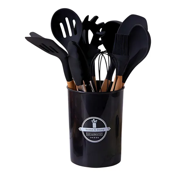 Set De Menage, 11 Utensillos De Cocina Con Soporte, Okidoki