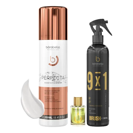 Kit Borabella Progressiva Perfecta+ Óleo Finalizador +fluido