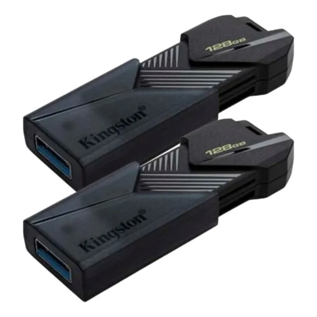 Pack X2 Pendrive Kingston 128gb Exodia Onyx Somos Mayoristas