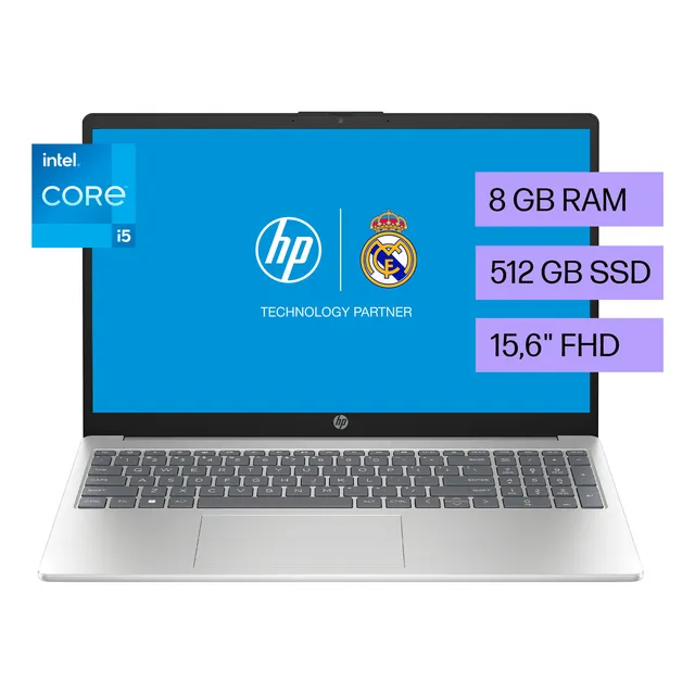 Laptop HP 15-fd0058la Intel Core i5 8GB RAM 512GB SSD 15.6" FHD