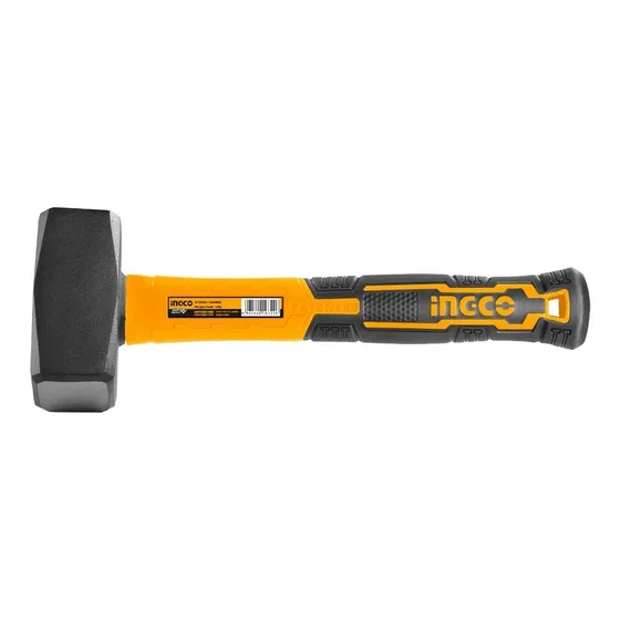 Martillo Marro Acero Carbono 1kg Ingco Mango Fibra De Vidrio
