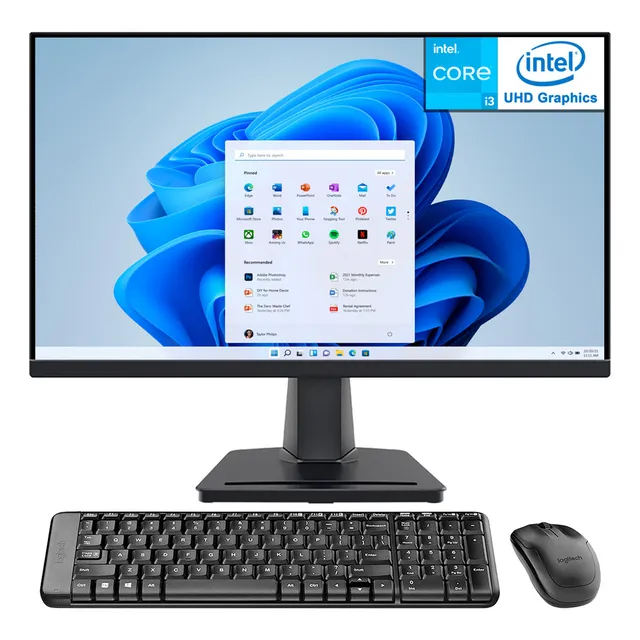 Computadora Asus Nuc 12 Pro Intel Core I3 1220p 8gb Ram 512gb Ssd Monitor 21.5 Teclado Mouse Logitech