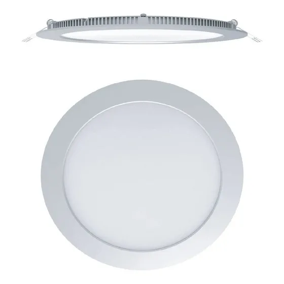 Pack 10 Focos Panel Led 15w Embutido Redondo Luz Fría