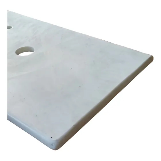 Tope De Mármol Blanco Para Lavamanos Superficial 0.90 X 0.53