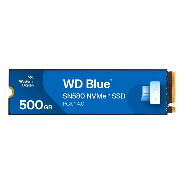 Ssd Western Digital Wd Blue Sn580 Nvme 500gb Pci Express 4.0 Color Azul