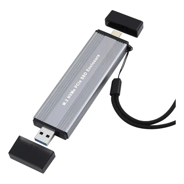 Case Gabinete M.2 Nvme Adaptador Sata Ssd Usb 3.1 Gen2 10gbp