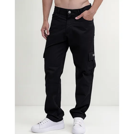 Pantalon Jean Cargo Oversize Premium Hombre