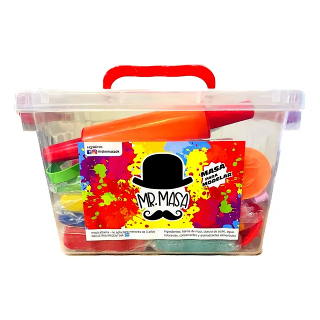 Kit Valija Mr Masa 8 Masas Plastilina Color Juego Niño Jt