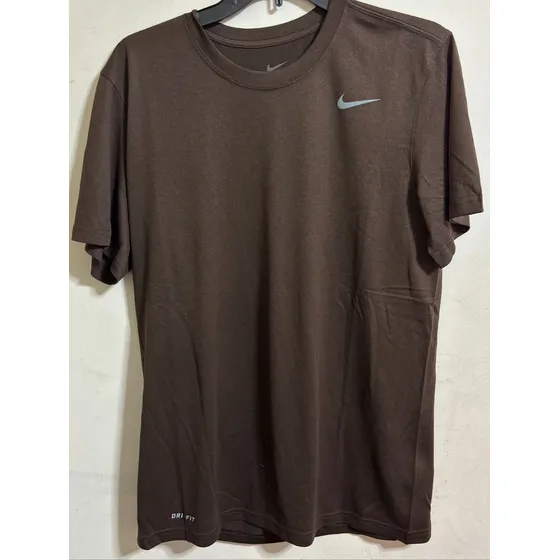 Camisa Nike Dri-fit M Marrón Manga Corta Nueva