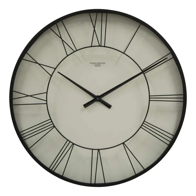 Reloj Pared Moderno 30  Movimiento Cuarzo Numero Romano Caja