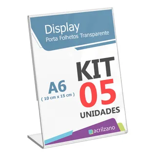 Display Suporte Qr Corde Placa Pix 10x15 A6 L 5 Unidades Display Suporte Qr Corde Placa Pix 10x15 A6 L 5 Unidades