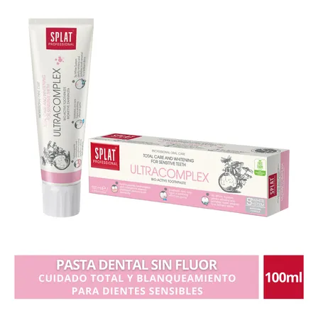 Pasta Dental Blanqueadora Sin Fluor Splat Ultracomplex 100ml