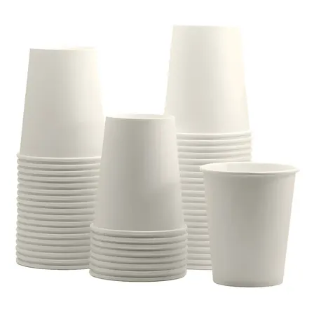 Caixa 1000 Copos Papel Descartável Branco 200mL FNS Biodegradável