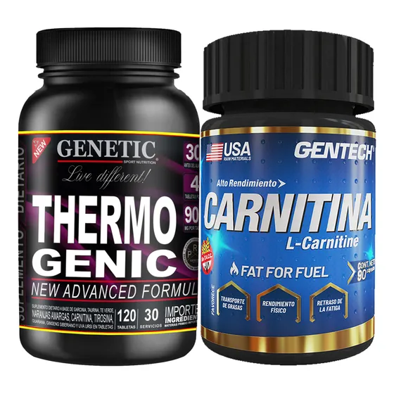 N°1 Quemador Grasas Abs Ripped Thermogenic Carnitina Genetic