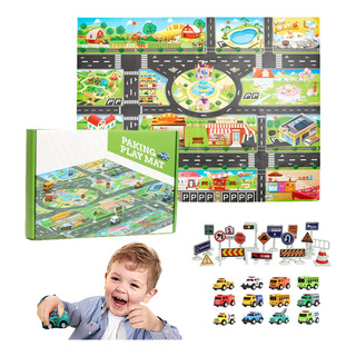 Alfombra De Carretera Para Coches De Juguete Juego De Vehícu Alfombra De Carretera Para Coches De Juguete Juego De Vehícu