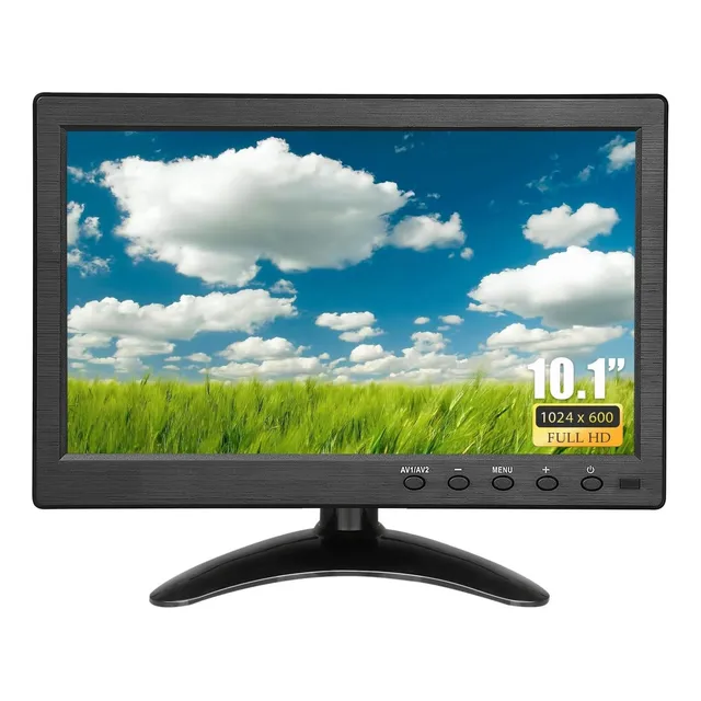 Pantalla Monitor Led 10.1 PuLG. Vga Hdmi Av Usb Bnc