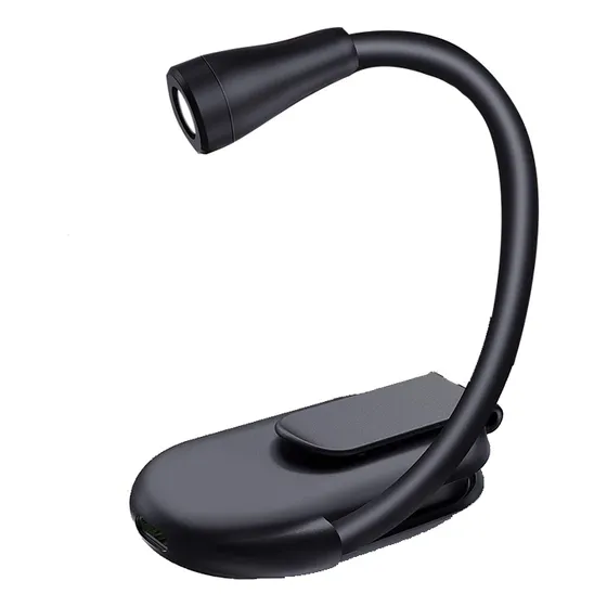 Lamparas Recargables Luz Led Con Clip De 3 6 0° Leer Waikil Libro Lamparas Libros Portátil Lamparas