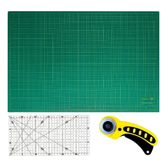 Base De Corte 90x60 Régua 15x30 Cortador 45m Frete Gratis