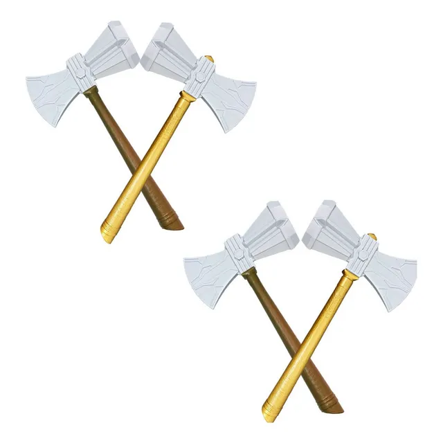 4 Martelos Machado Medieval Vikings Brinquedo Cosplay Guerra