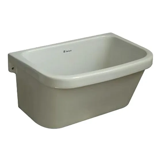 Pileta Bacha Ferrum De Lavadero De Loza Colgar Plk 51,5x33 Ahora 12 Y 18