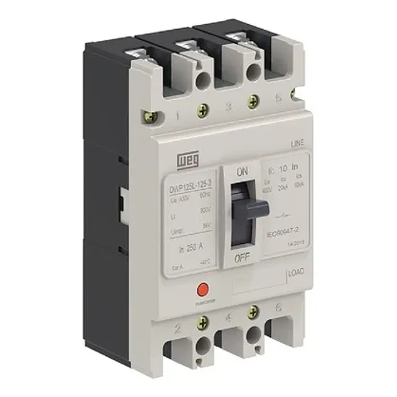 Disjuntor Caixa Moldada 3p 20ka 125a Dwp125l-125-3 - Weg