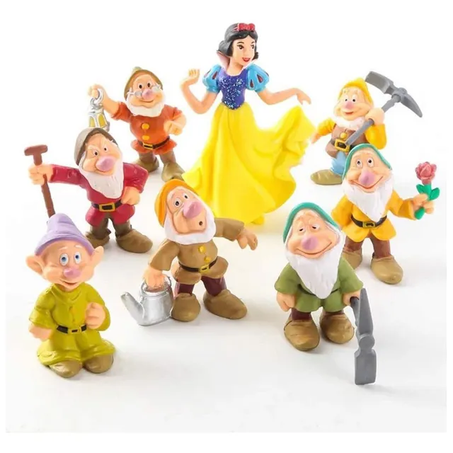 Branca De Neve E Os Sete Anões Jardim Pequena Enfeite