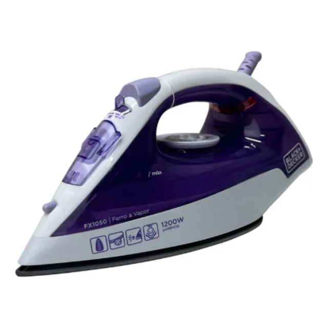 Ferro De Passar Black Decker C/base Antiaderente 127v Fx1050 Lavanda