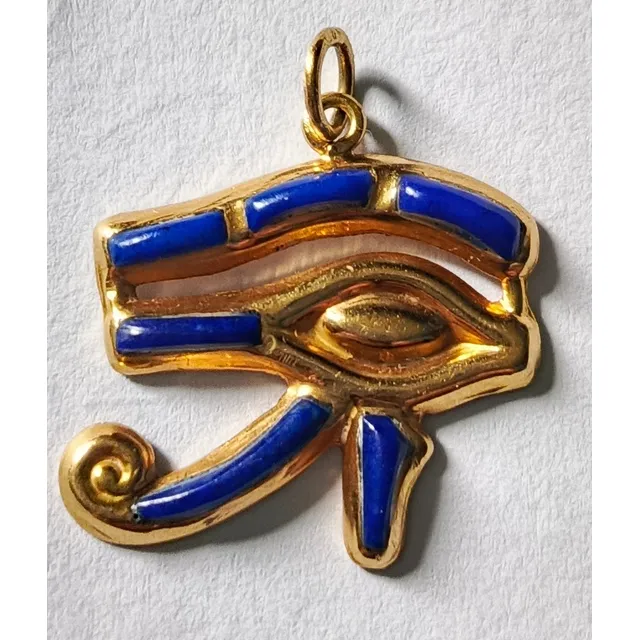 Dije Del Ojo De Horus En Oro 18k De Egipto