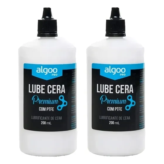 Lubrificante Bike Algoo Lube Óleo Cera Corrente 200ml 2 Unid