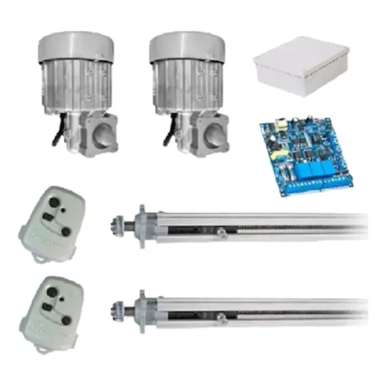 Kit Motor P/ Portão Pivotante Duplo  Gatter  1/4 Cv Peccinin