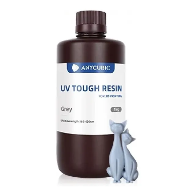 Resina Anycubic Flexible Tough Grey 1 Kg Para Impresora 3d