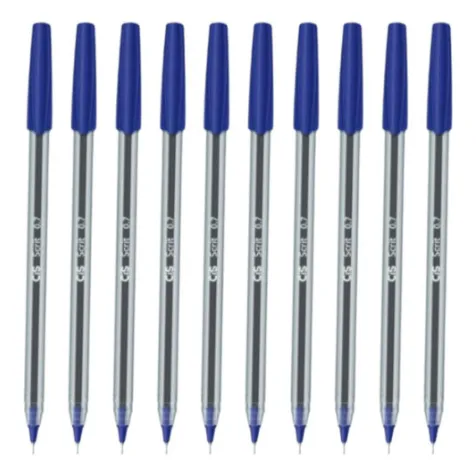 Caneta Esferográfica Cis Scrit 0,7mm - Kit 10 Unid - Azul