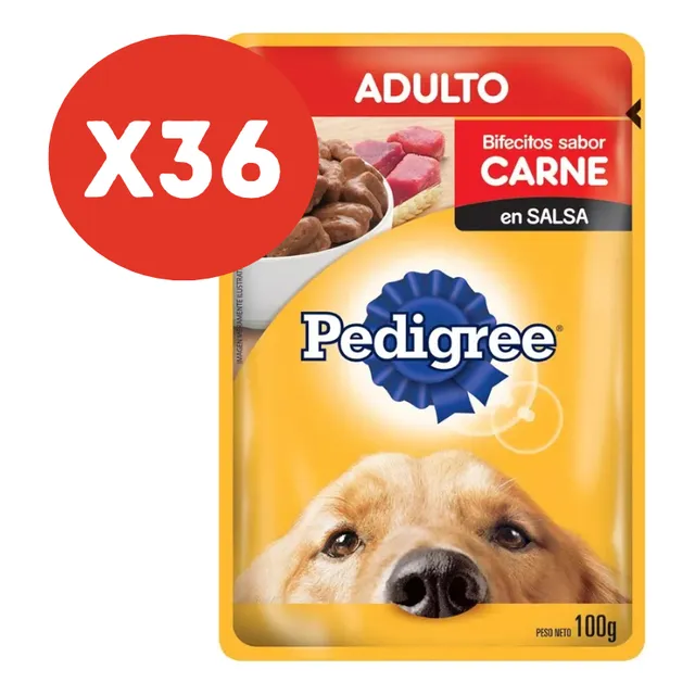 Sobre Pedigree Adulto Carne Snack Para Perros  X 36 Un
