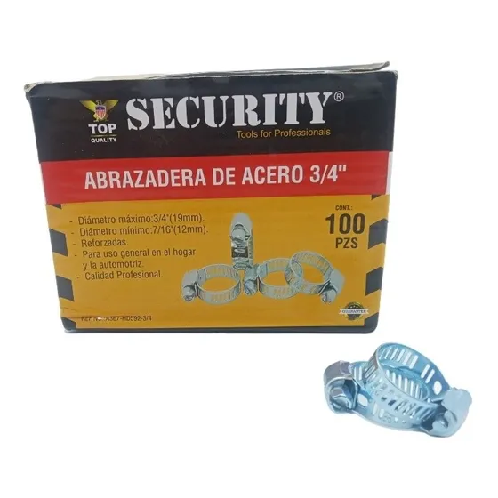 Abrazadera Acero Inoxidable Multiuso De 3/4 Reforzada Profes
