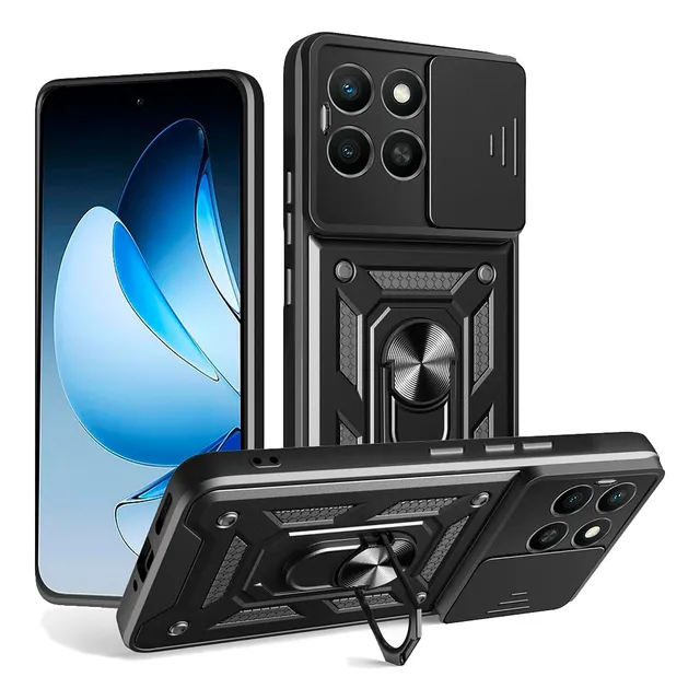 Case Honor X8c - Con Protector Camara, Aro Y Soport Magnetic