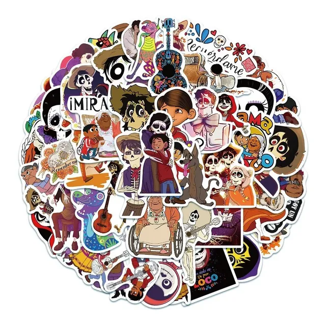 Coco - Set 50 Stickers / Calcomanias / Pegatinas