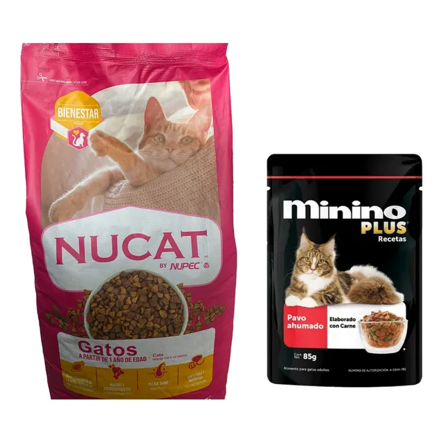 Nucat 15 Kg + Sobres Recetas Pavo Ahumado 85 G