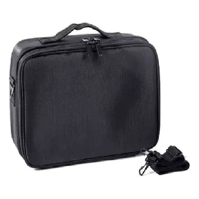 Maletín De Maquillaje Profesional Tela Oxford Negro