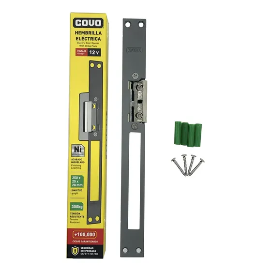 Hembrilla Electrica Larga Para Puerta 12v