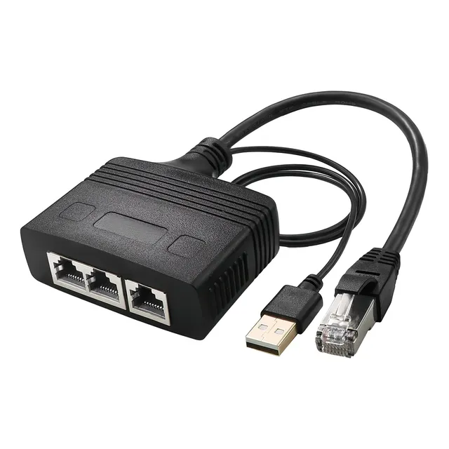 Distribuidor Gigabit Ethernet 1 Punto 3 Sim Rj45 Macho