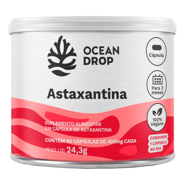 Ocean Drop - Astaxantina 60 Capsulas - Antioxidante