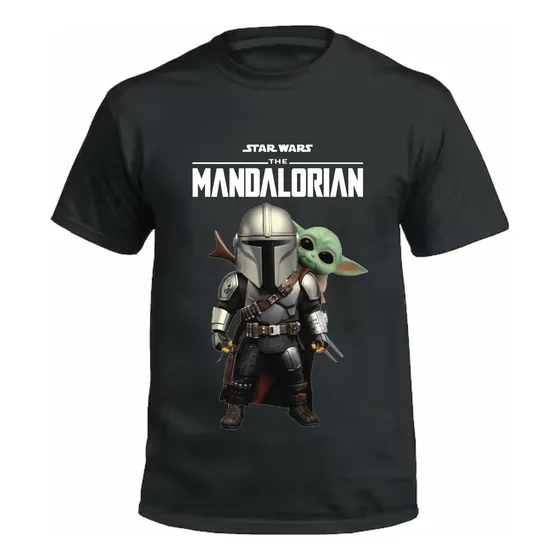 Remeras Mandalorian - Bebe Yoda - #3 Dibujo